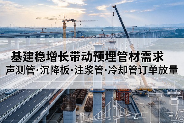 裕安基建稳增长带动预埋监测管材需求，声测管、沉降板、注浆管订单持续放量